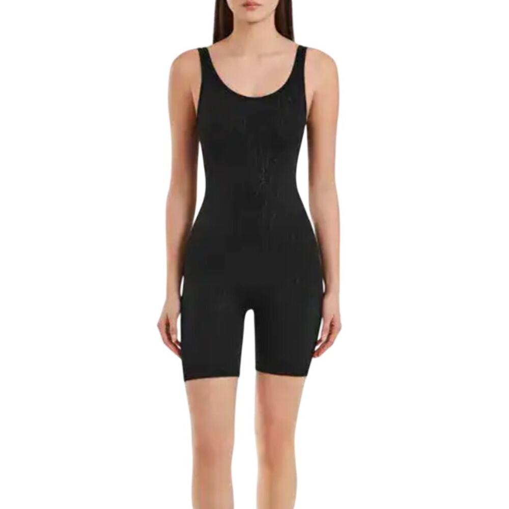 $176 Rudsak Kailey Monogram Sleeveless Leotard Bodysuit M NWT